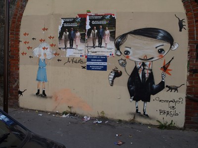 photo graffiti Paris 19eme arrondissement